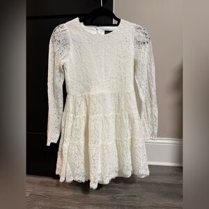Bardot Ivory Lace Long Sleeve Dress - new